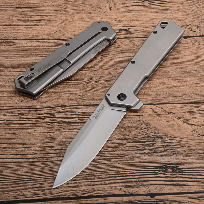 Kershaw 1361 Складной Карманный Походный охотничий нож 8cr13mov лезвие с стальной ручкой