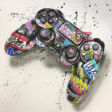 5D DIY алмазная живопись граффити искусство геймпад полная вышивка с оборками