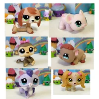 cute littlest pet shop doll mini animals model toy ornament kawaii cartoon anime pets action figure model toy kids play house