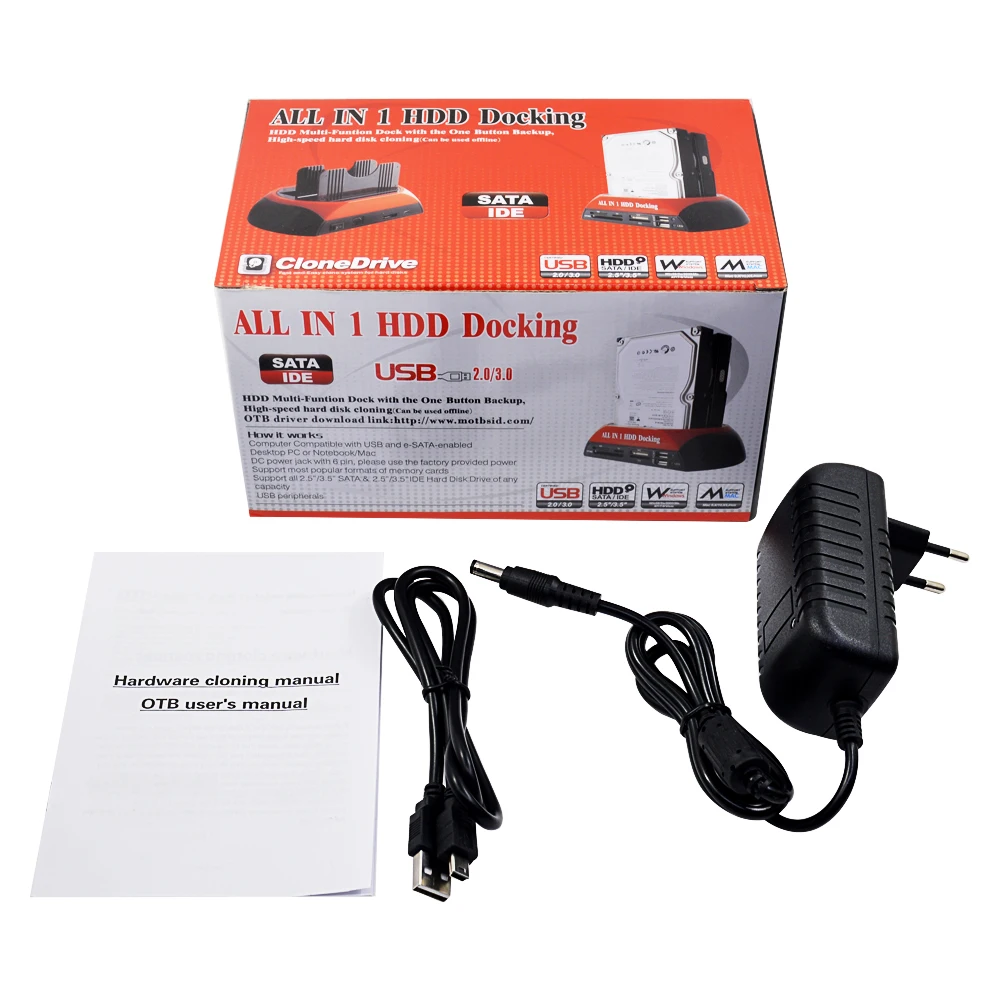 Двойной IDE SATA все в 1 Hd HDD док-станция жесткий диск Hdd 2,5 3,5 автомобильный ридер Usb ЕС США внешний корпус Чехол