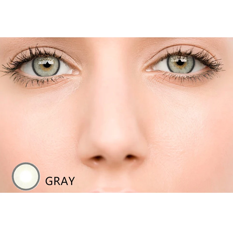 1 пара = 2 шт. натуральный кристалл Цвет контактные линзы для женщин Красивые глаза