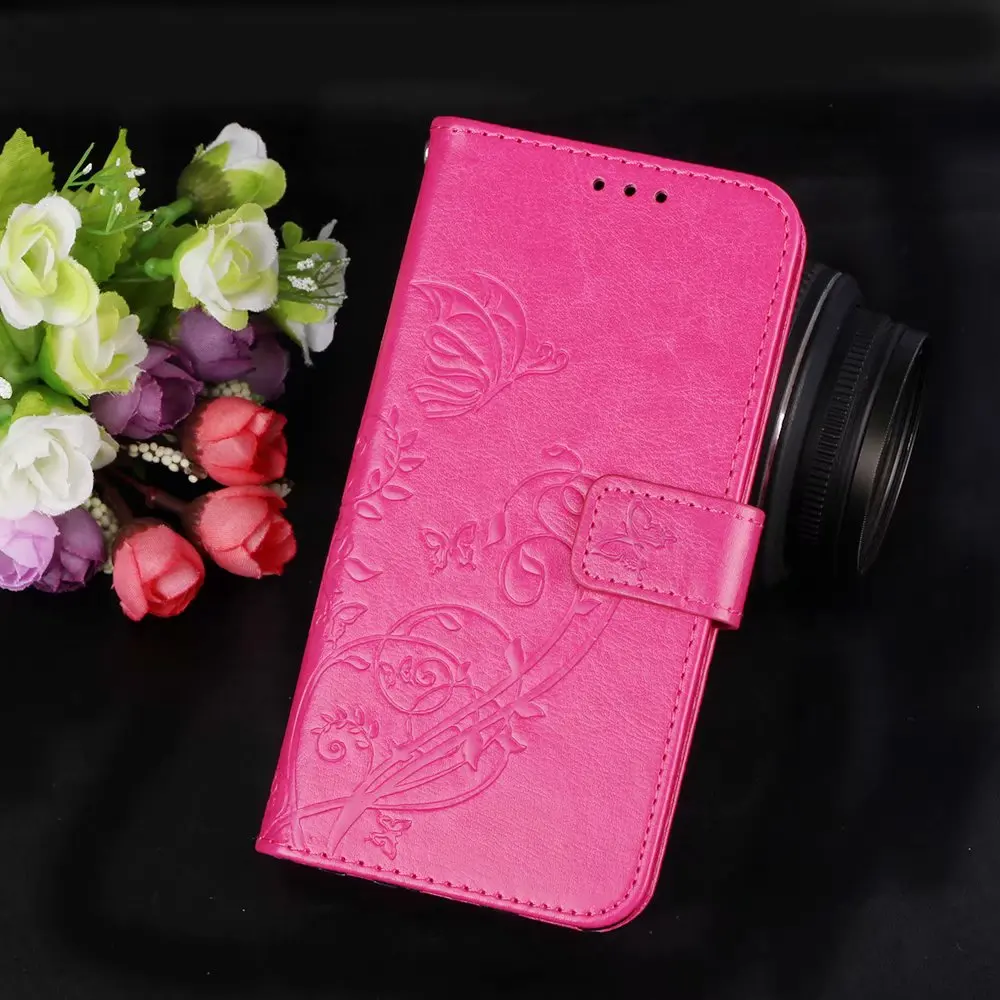 RoseRed Чехол-книжка с откидной крышкой для SAMSUNG Galaxy J1 6() J120F J120H J120ZN SM-J120FN J12016 из искусственной кожи, чехол-бумажник, чехол из ТПУ с полным корпусом - Цвет: RoseRed