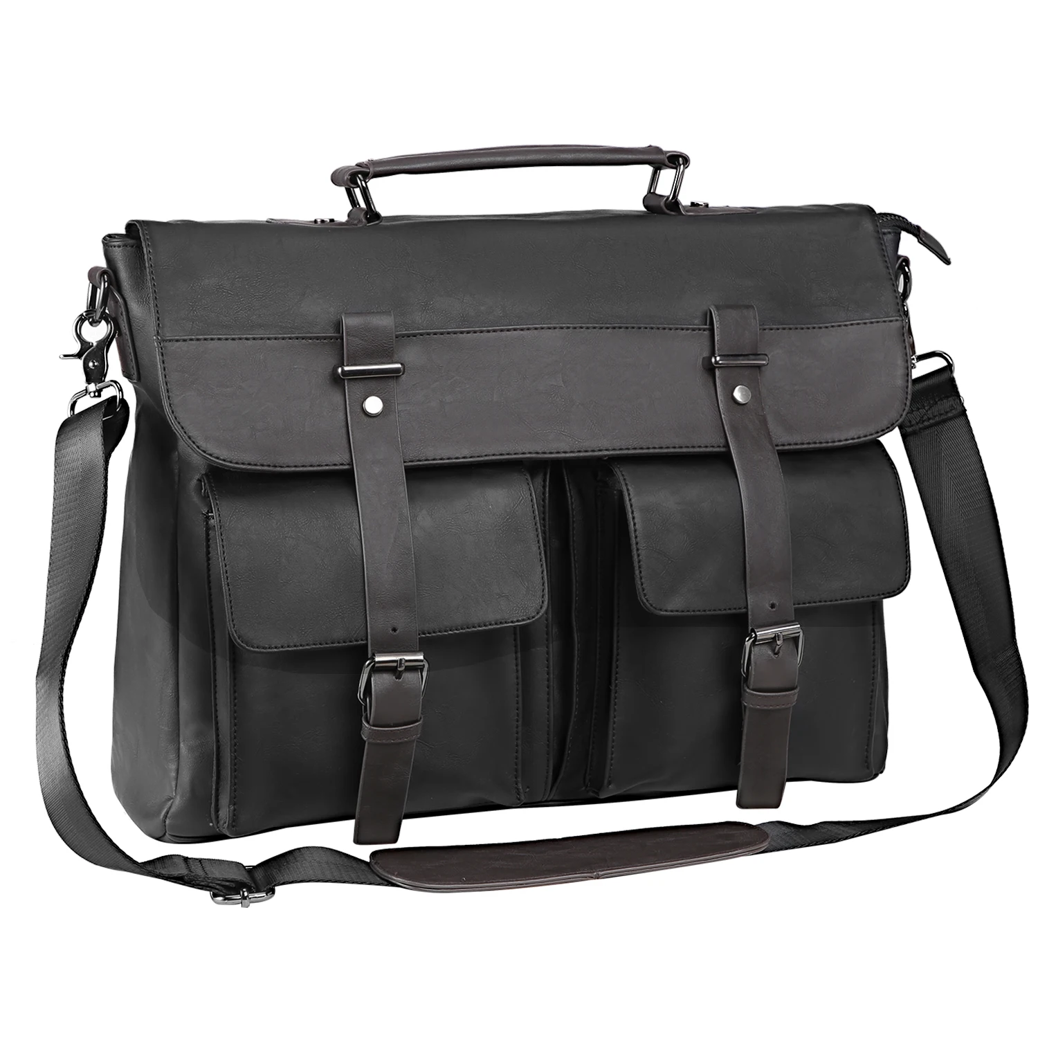 Кожаная сумка-мессенджер для мужчин винтажная сумка ноутбука портфель ранец |