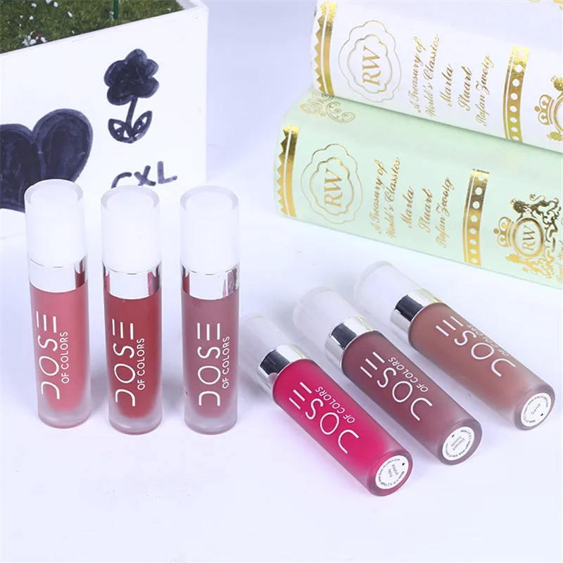 Женская матовая помада стойкая водостойкая жидкая Увлажняющая Косметическая
