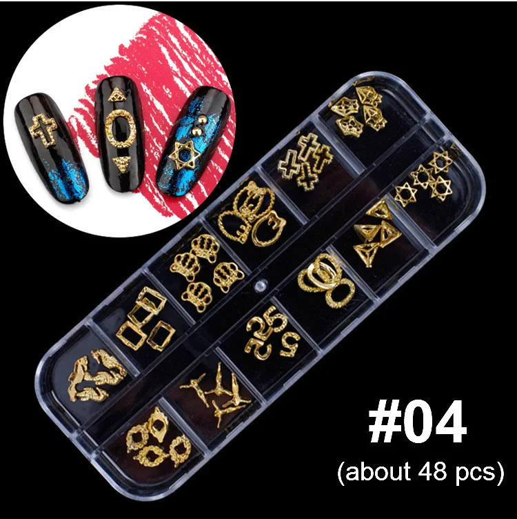 04 Mixed Colorful Rhinestones For Nails Crystal Stones Gems Manicure Accessories Studs 27 Models Diamonds 3D Nail Art Decorations - Цвет: 04