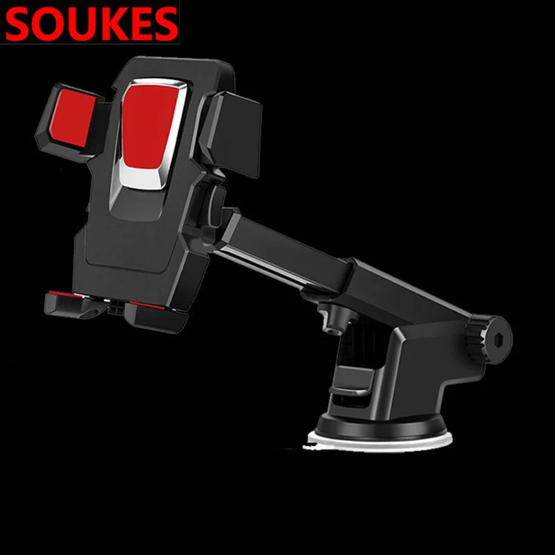 red Rotation Sucker Car Mobile phone GPS navigation Holder For Chevrolet Cruze Aveo Opel Insignia Ssangyong kyron rexton Honda - Цвет: red