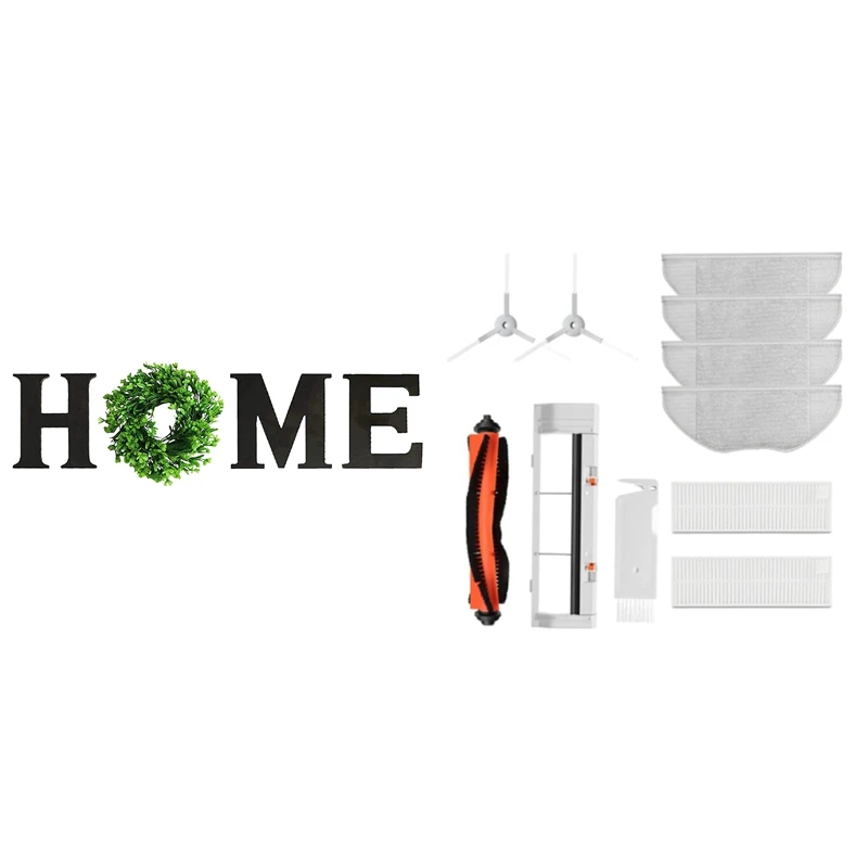 

Деревянный домашний знак с венком из искусственного эвкалипта, домашние буквы и для Xiaomi Mijia G1 MJSTG1, основная боковая щетка, фильтр, швабра