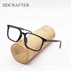 Очки мужские HDCRAFTER, большие, по рецепту, деревянная оправа для очков