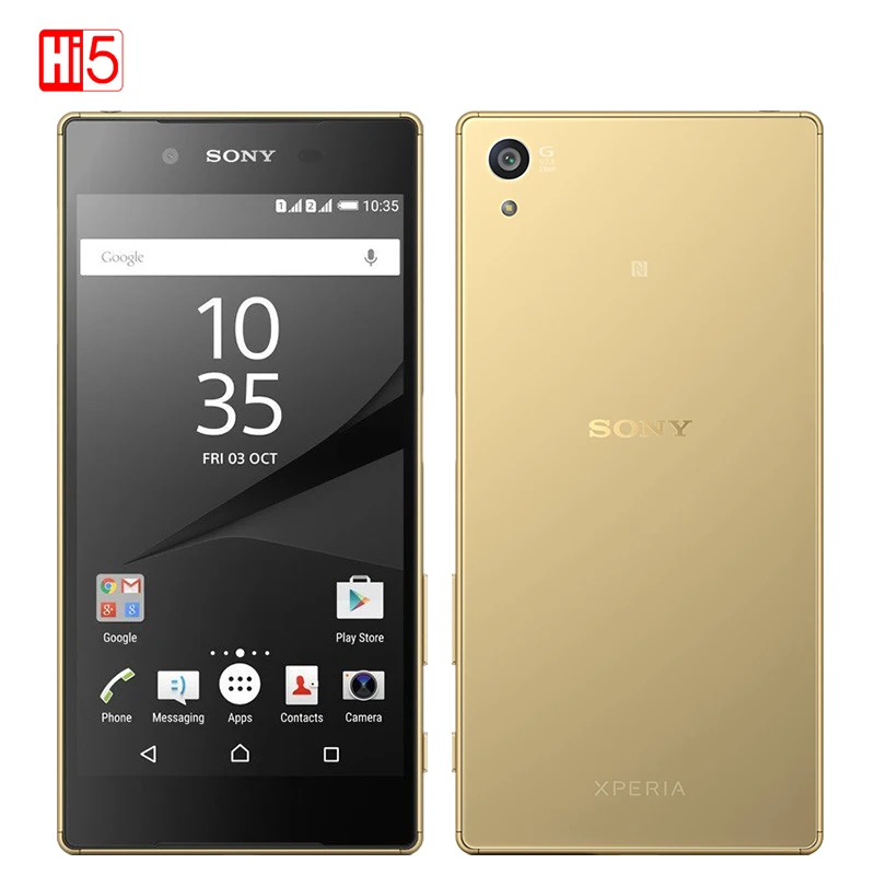 Разблокированный телефон sony Z5 E6683/E6653 ОЗУ 3 Гб ПЗУ 32 Гб GSM WCDMA 4G LTE Android Восьмиядерный 5,2 дюймов 23MP камера