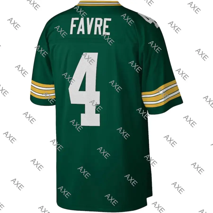 

Customized Stitch Embroidery American Football Jersey Green Bay Brett Favre Green White Men's Player Jersey