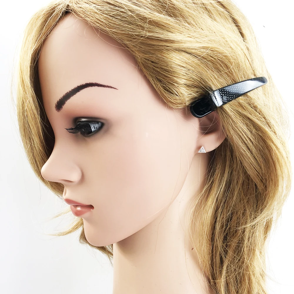 Треугольные белые серьги гвоздики модные блестящие ювелирные изделия в