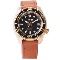 heimdallr sapphire crystal 46mm black dial mens diving watch luminous 300m waterproof nh35 automatic movement mechanical watche