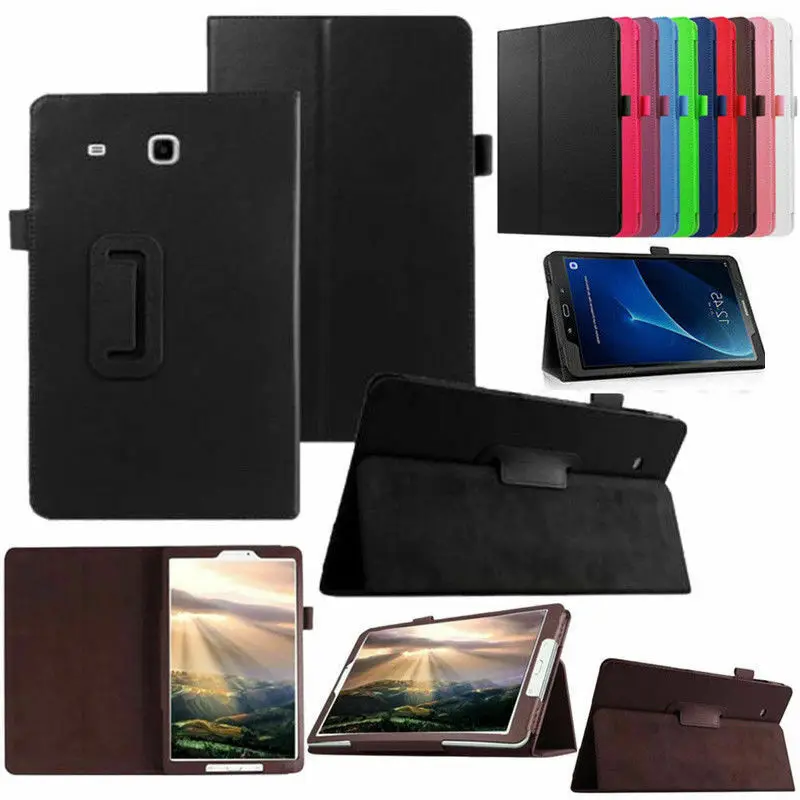 

For Samsung Galaxy Tab E 9.6" T560 T561 Tablet Folio Case Cover Stand Leather Smart Case Shockproof