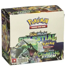 324 Cards Pokemon TCG: Sun & Moon Celestial Storm 36-Pack Booster Box Trading Card Game Kids Collection Toys