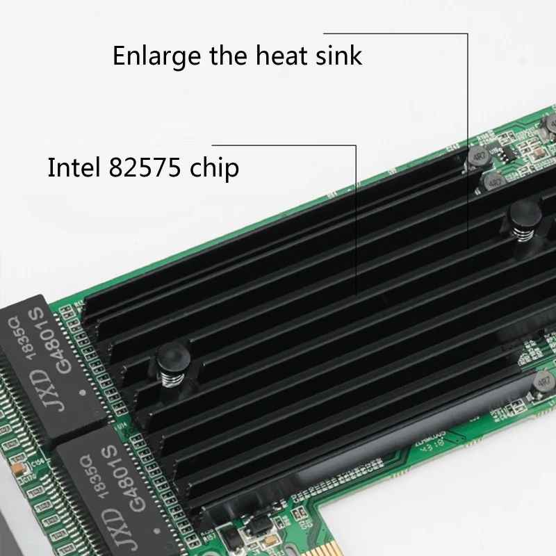Сетевая карта intel 82575 Gigabit Ethernet PCI Express X1 10/100/1000M RJ45 LAN адаптер конвертер сетевой