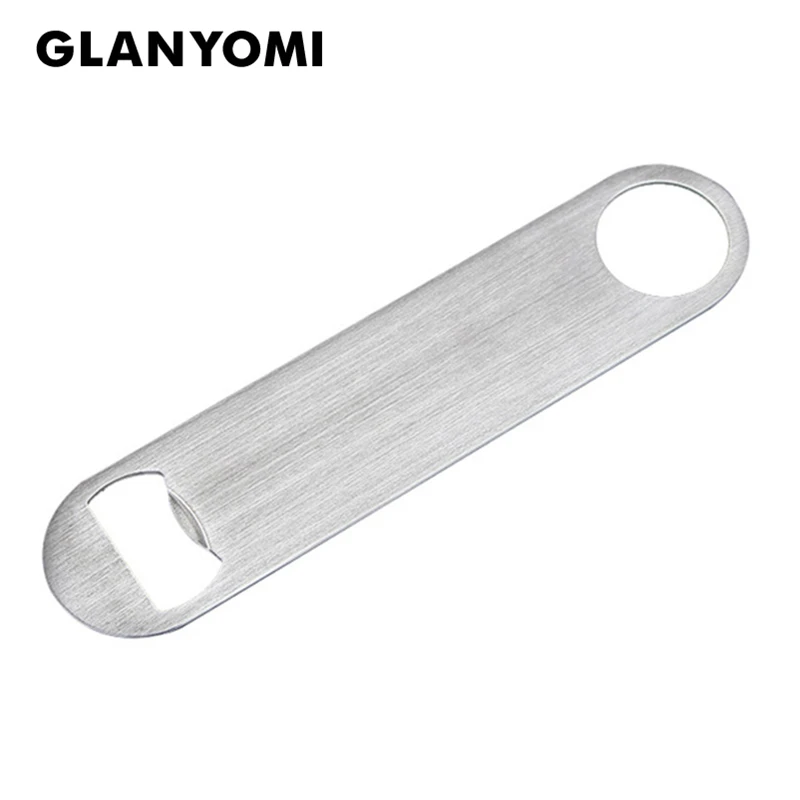 1 шт. прочный открывалка для пивных бутылок нержавеющая сталь плоская скорость
