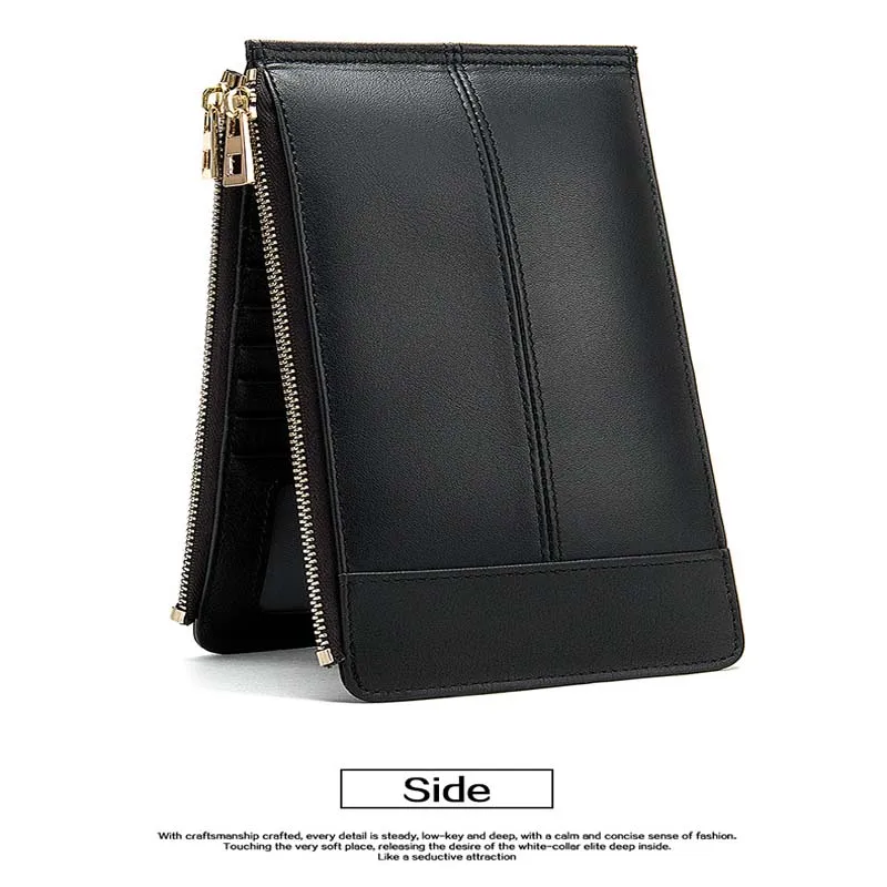 Мужской кошелек из чистой кожи деловая сумка для сотового телефона сумочка
