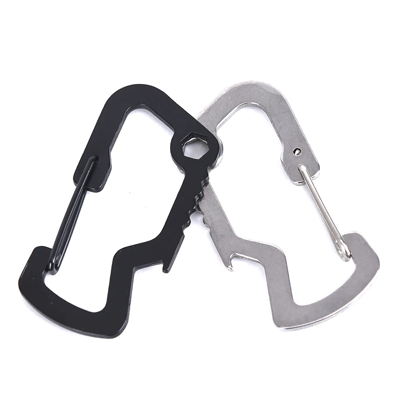 1 шт. защитный мульти инструменты Карабин брелок для ключей дорожная Бутылка