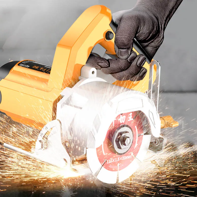 

High-power stone cutting machine ceramic tile multi-function portable marble machine slotting electric saw