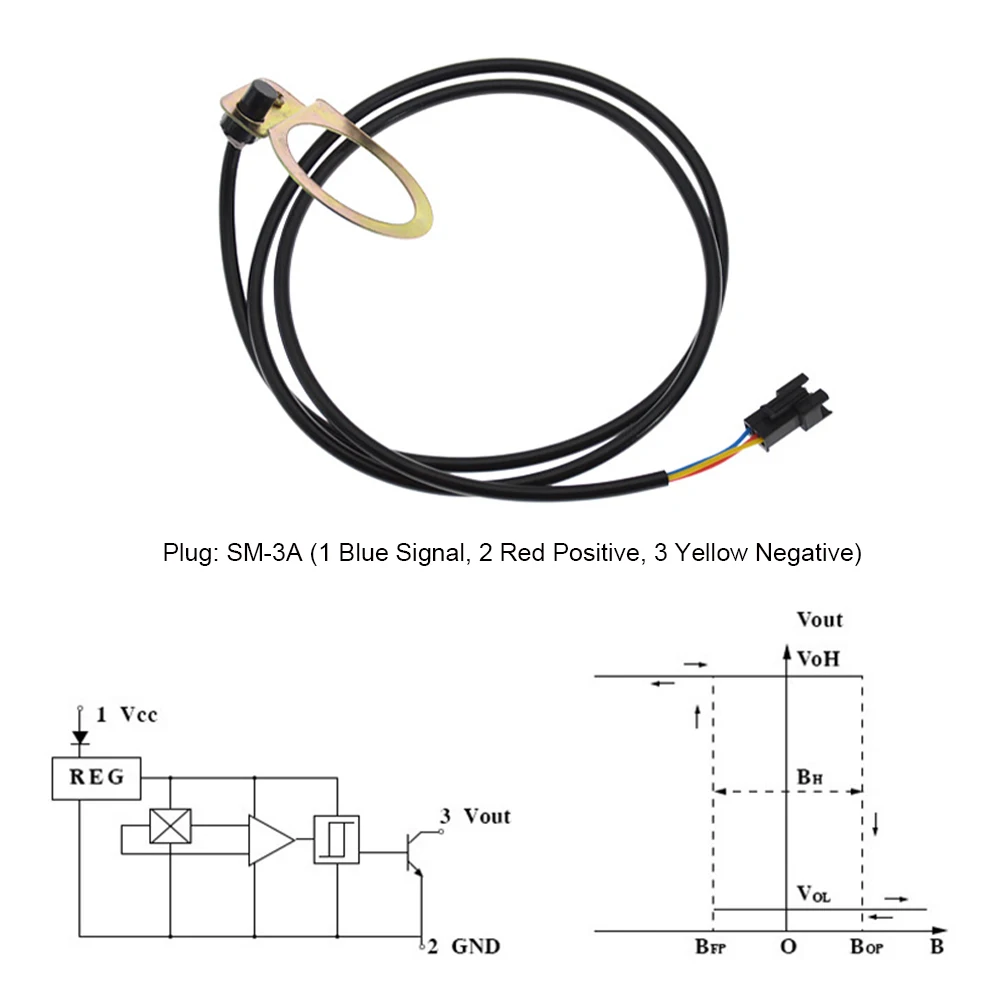 Electric Bicycle power Pedal Assist assistant Sensor PAS system 5/8/12 Magnet Speed Pulse E-bike Accessory Parts |