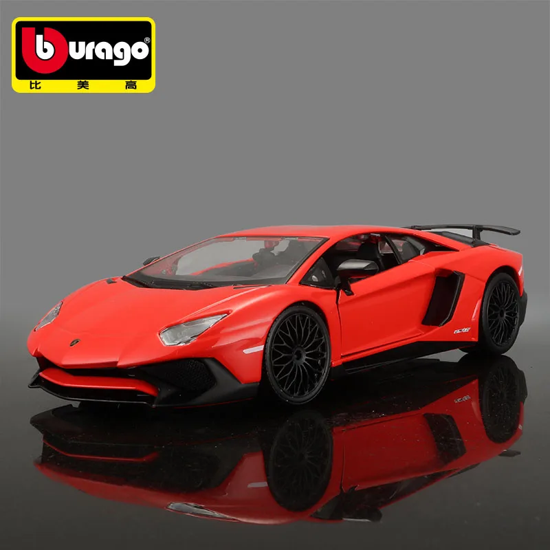 Bburago 1/24 масштаб 1:24 Lamborghini шторка LP750 4 SV гоночный спортивный автомобиль литой
