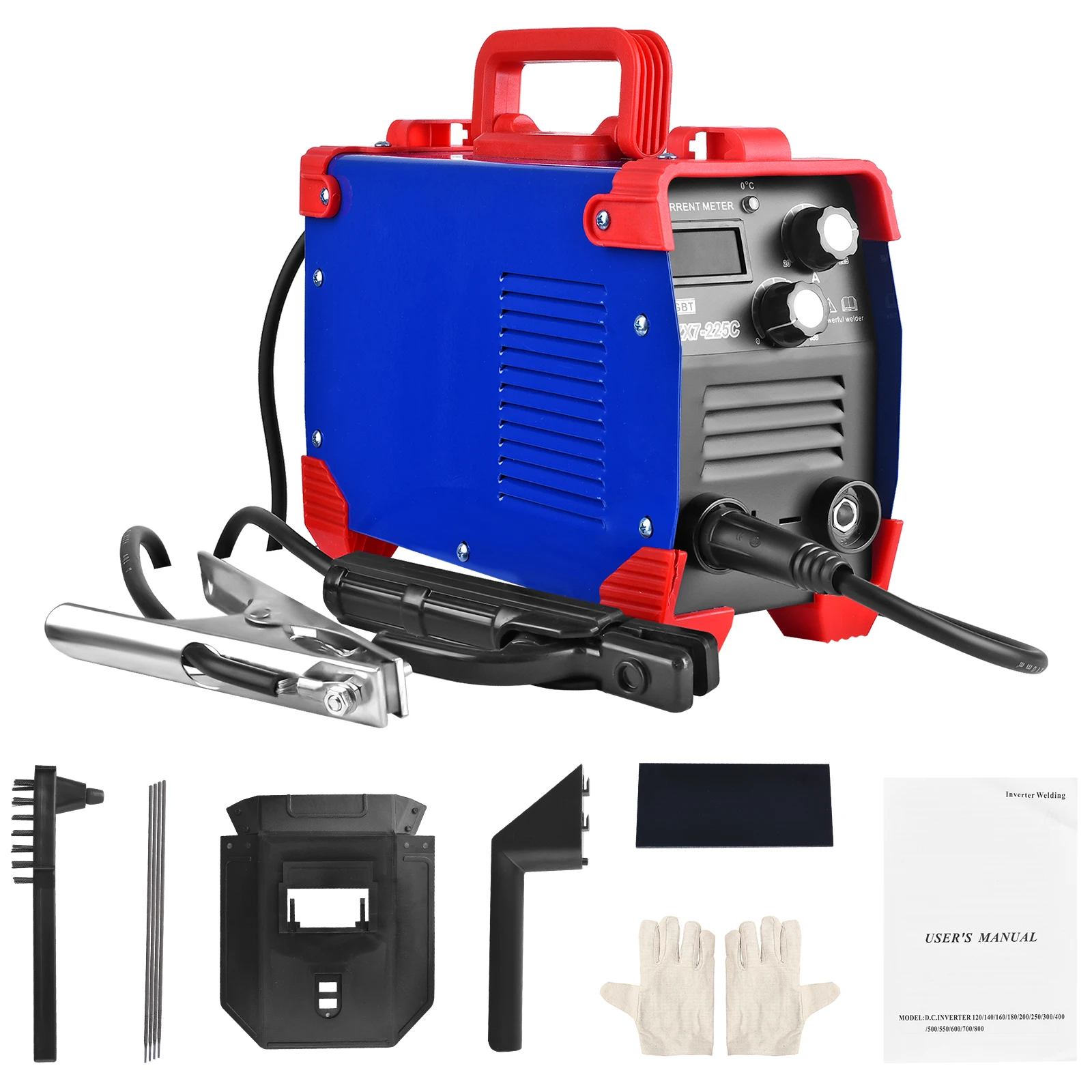 

110v/220v Stick Welder, SMAW, MMA, Flux Shielded Arc Welding Machine with 3 IGBT Transistors, DCEP and DCEN Welder in 1 Machine