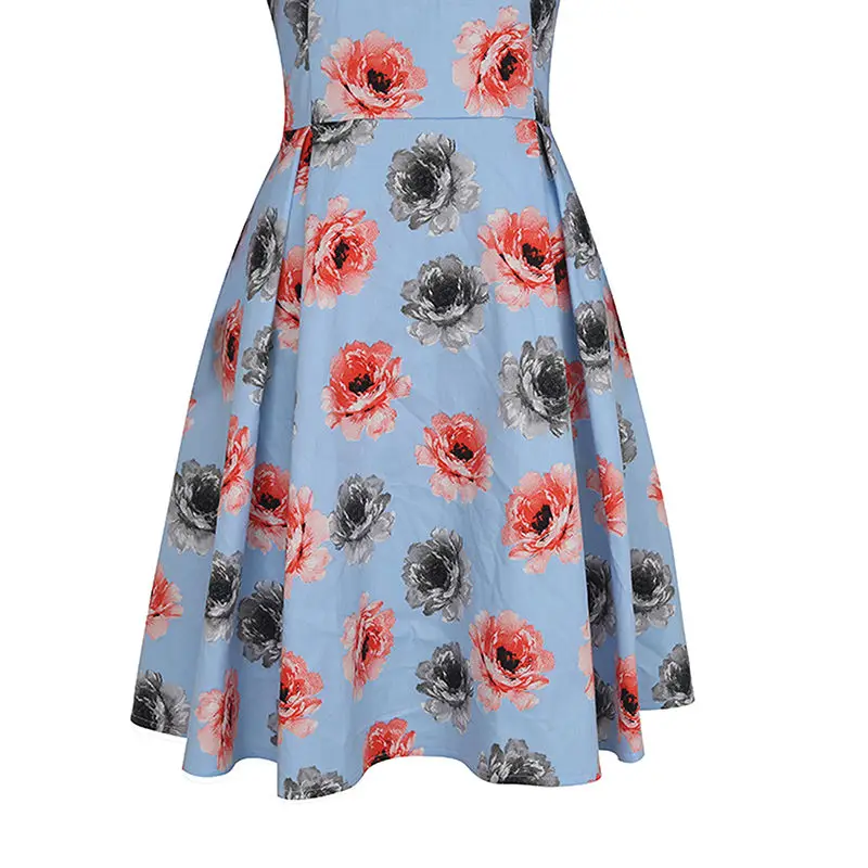 2021 женские Элегантный квадратный вырез 3/4 рукав цветок Цветочный принт вечерние