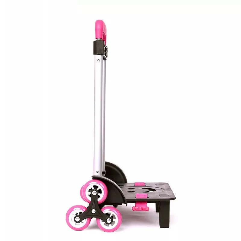 Солнечная восьмерка 2019 Смайл лицо детей 6 колес расширяемая тележка стержень