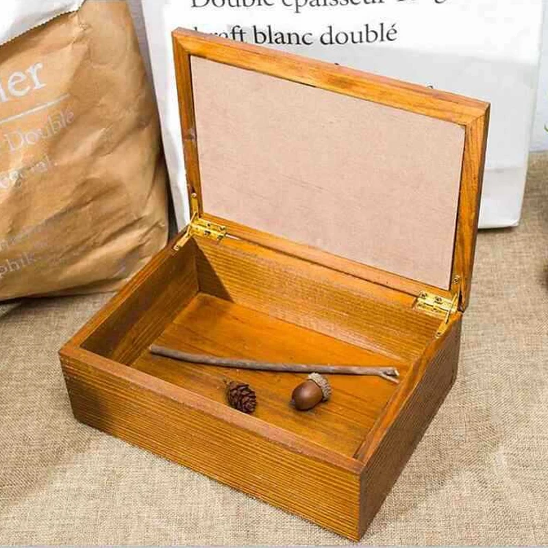 Деревянные аксессуары для дома Настольный ящик хранения всякой косметики