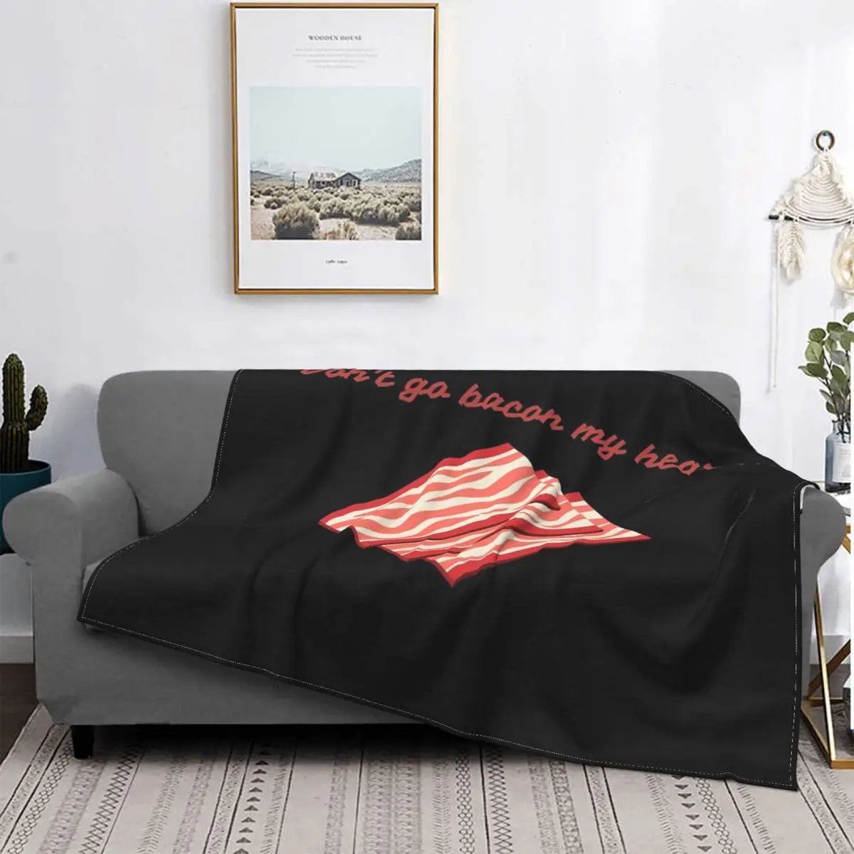 

Bacon My Heart-Manta a cuadros con капуча, для cama colcha, 135