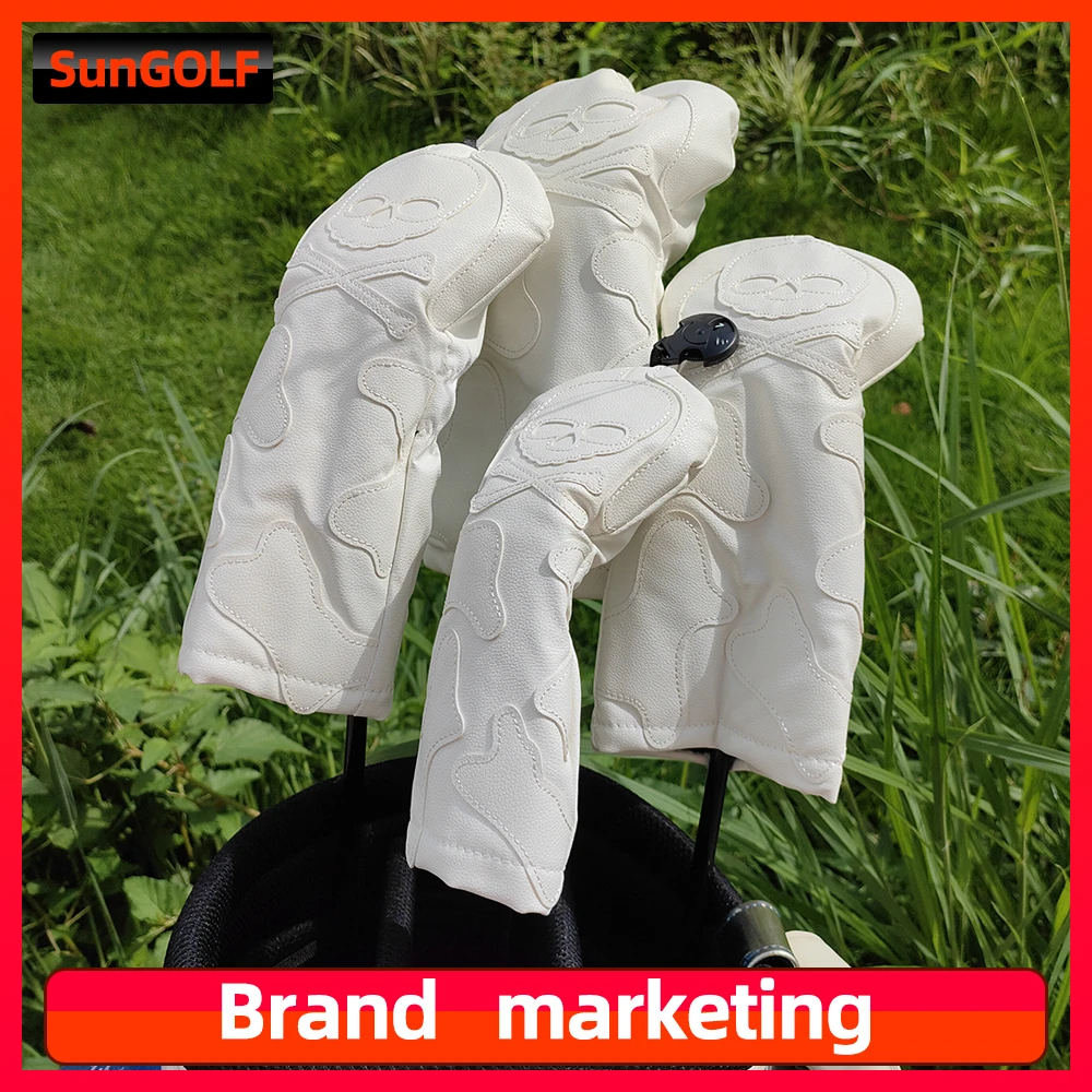 Набор головных уборов для гольф клуба головные уборы в виде черепа Вудса