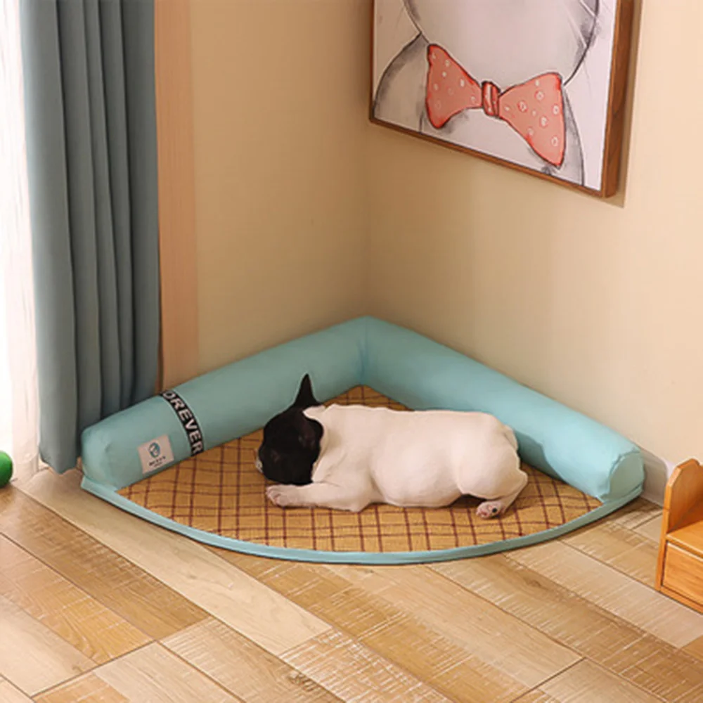 

Summer Dog Sofa Bed for Small Medium Dogs Comfortable Pet Mat Corner Puppy Bed Removable and Washable Cat Bed Dog Accessories
