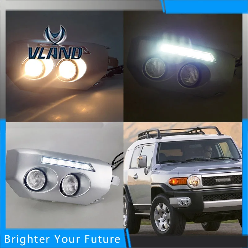 Светодиодный дневной свет для Toyota FJ Cruiser светодиодный дневные ходовые огни 2007 2008