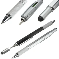 multi function screwdriver ruler spirit level tool ballpoint pen with a top and scale stylus for touch screen tool pen