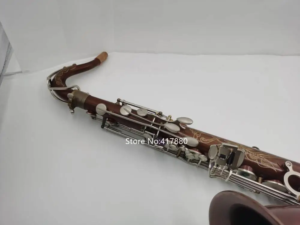 Профессиональный бренд тенор-саксофон Bb античный медный плоский серебряные