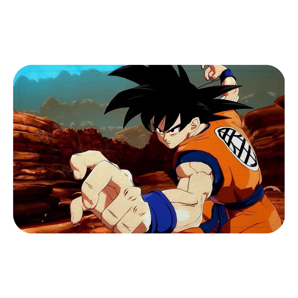 Фиолетовый DRAGON BALL Son аниме Гоку коврик для ванной кухня ковер декоративные Противоскользящие коврики комната автомобиль пол бар ковры домашний декор для дверей подарок - Цвет: Фиолетовый