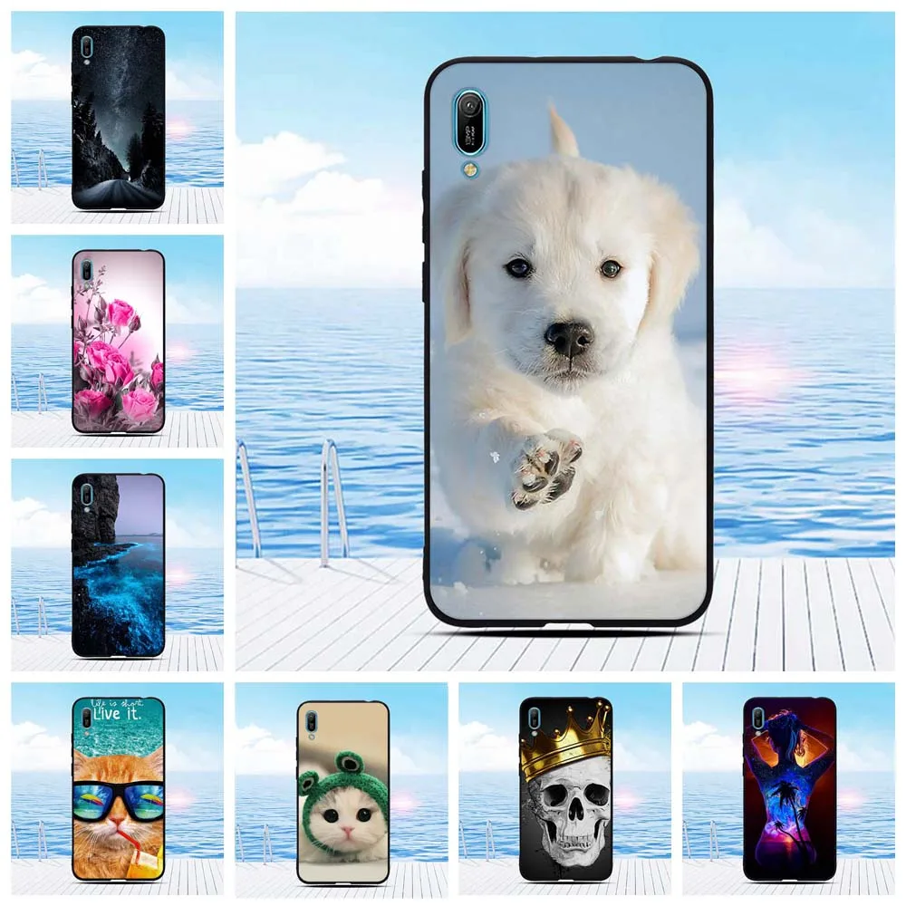 Чехол для телефона Huawei Y6 Pro 2019 Мягкая силиконовая задняя крышка из ТПУ Модный