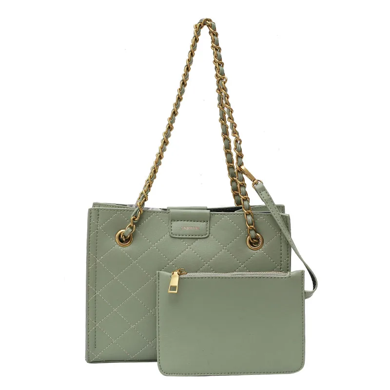 

bags for women 2021 2 pieces fashion large capacity PU leather Women's shoulder bag bolsos para mujer purses and handbags