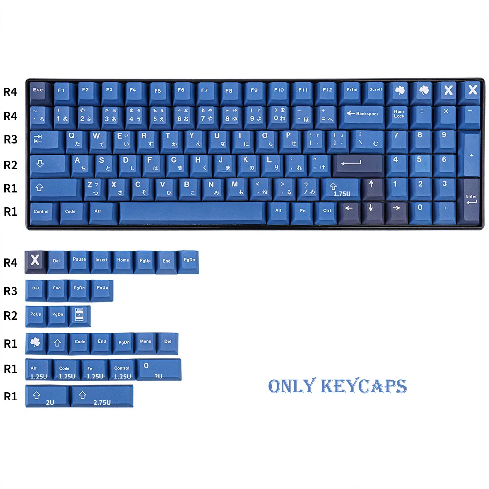 

129 Keys PBT Keycap Cherry Profile DYE-SUB Personalized GMK Striker Keycaps For Mechanical Keyboard 61 64 84 108 Layout