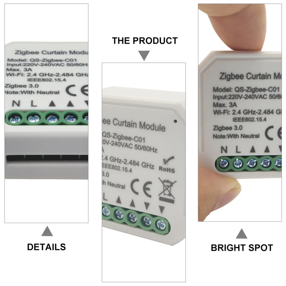 

Smart Curtain Switch Module Roller Shutter Blinds Module for Home Hotel