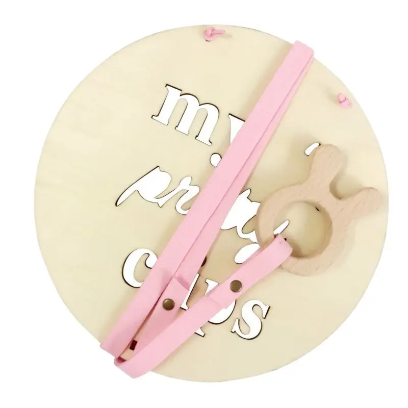 Скандинавский деревянный заколка для волос малышей Вешалка Органайзер стене