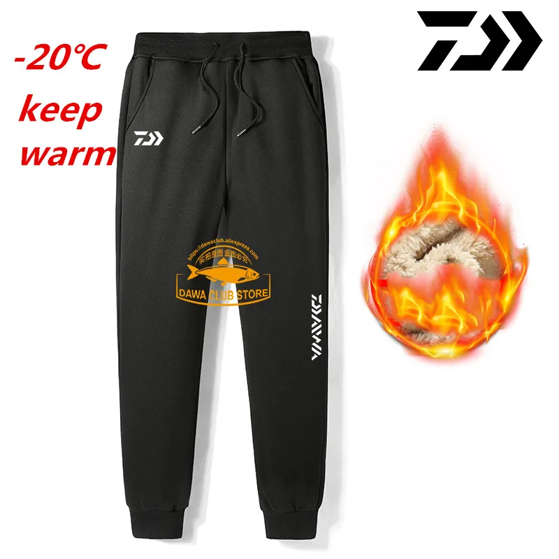 

Daiwa Winter Hiking Fishing Camping Climb Pants Clothes Warm Fleece Softshell Trousers Outdoor Sports Thick Waterproof Pants