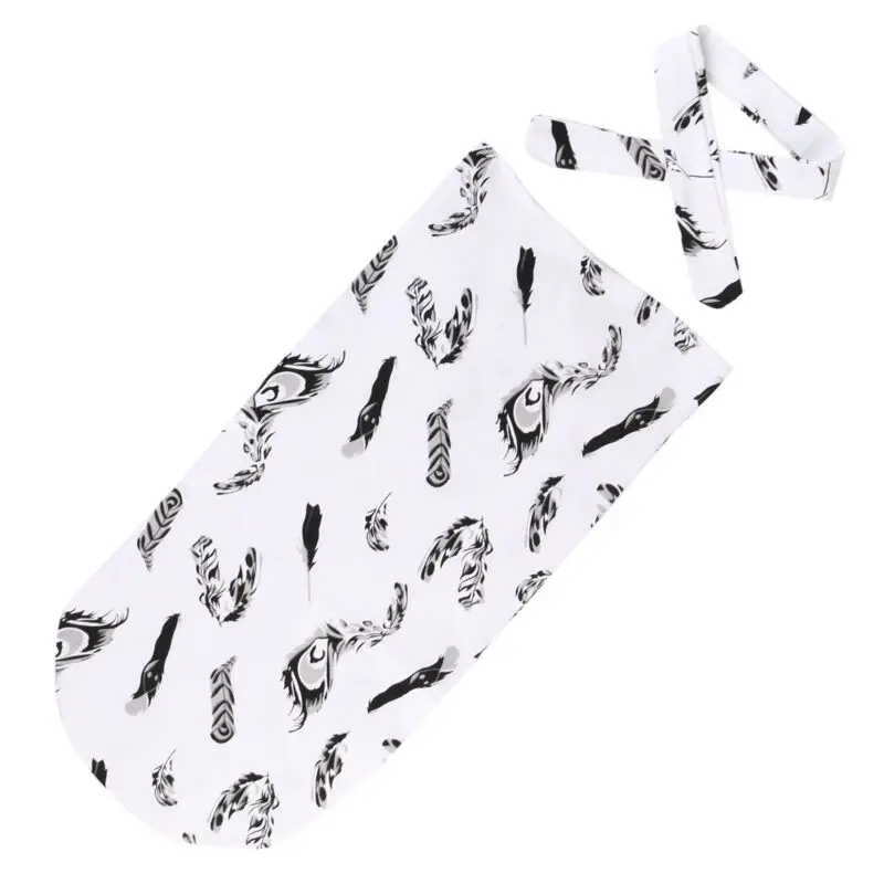 

Newborn Baby Organic Cotton Blanket Swaddle Sleeping Bag+Headband Stroller Wrap