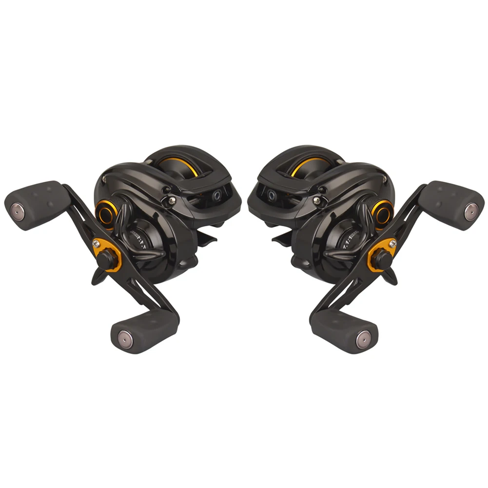 

Left/Right Hand Baitcasting Reel 8+1BB 7.1/1 Speed Ratio Max Drag 8kg Waterproof Long Casting Metal Fishing Reels