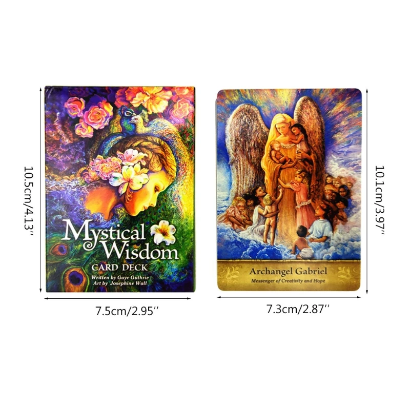 

46 Cards Deck Mystical Wisdom Tarot Family Party Board Game English Oracle Card PXPF Tarot Cards