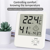 Multifunctional Indoor Room LCD Electronic Temperature Humidity Meter Digital Thermometer Hygrometer Weather Station Alarm Clock