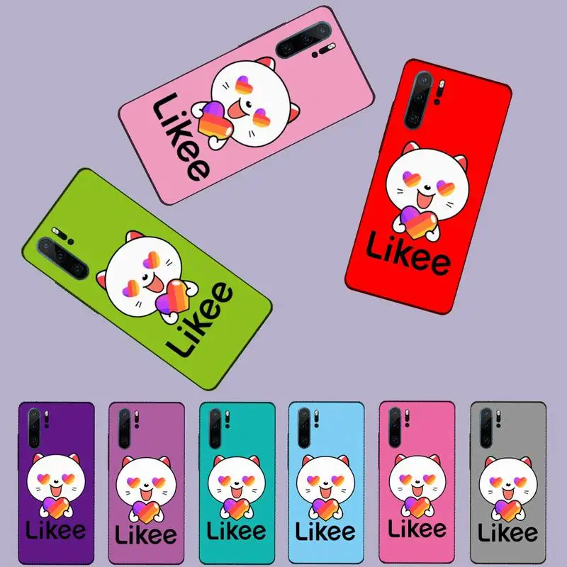 Милый розовый фиолетовый мягкий силиконовый чехол с кошкой для телефона Huawei P9 P10