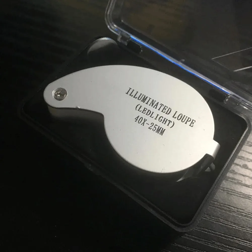 40X мини оборудование для ремонта часов и ювелирных изделий с подсветкой Лупа