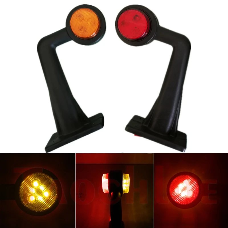 2 шт. 12 В 24 в светодиодные боковые габаритные фонари для грузовика трейлера