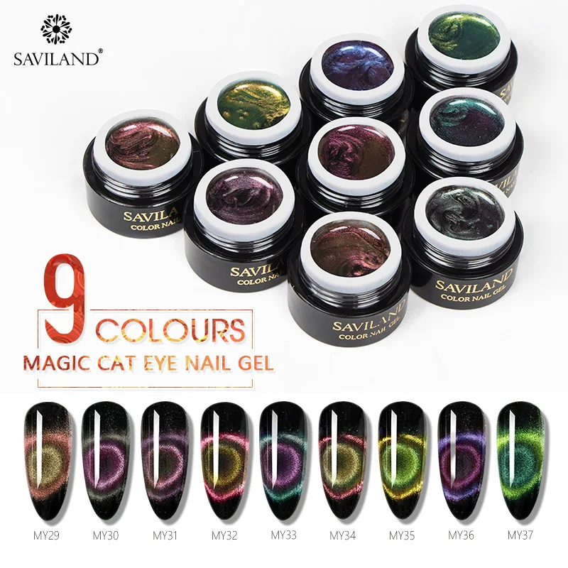 SVAILAND 9D Супер Магнитный Гель лак для ногтей с эффектом кошачий глаз Хамелеон 6 мл